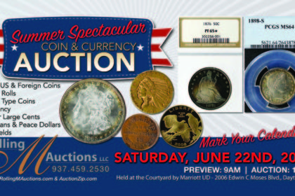 Summer Spectacular Coin & Currency Auction - Dayton, Ohio
